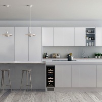 Винный шкаф Dunavox DAUF-17.58DBH встраиваемый под столешницу со скрытой ручкой